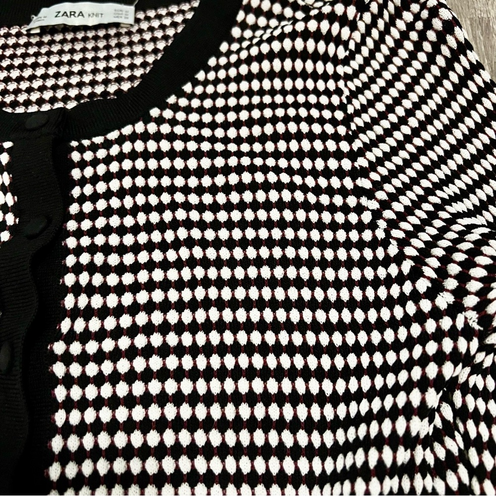 Zara Pattern Knit Cardigan - image 2
